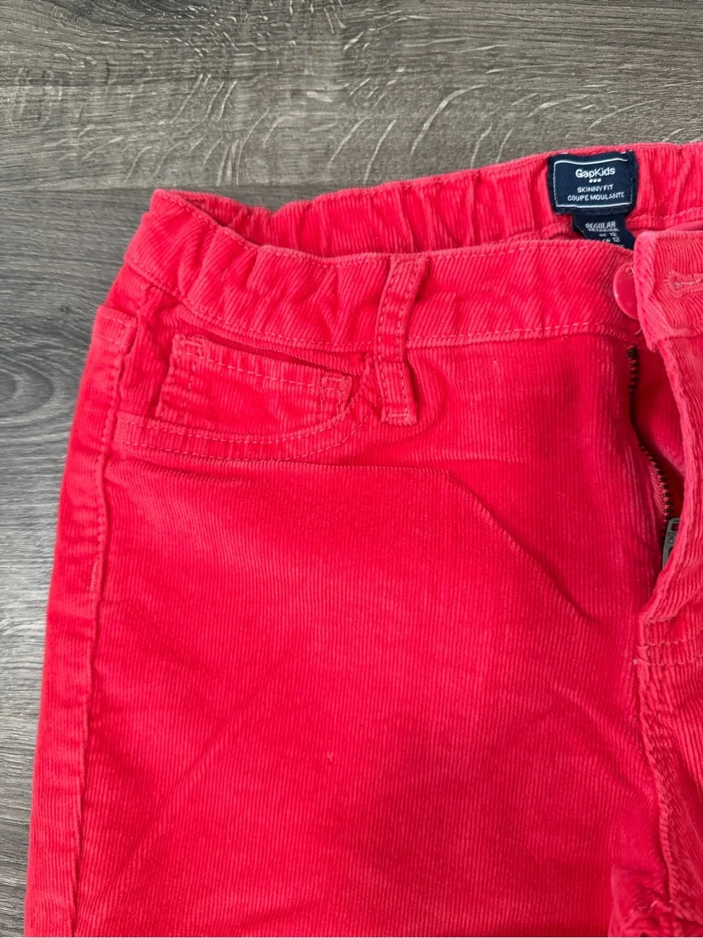 Gap kids corduroy bright red pants, Sz 12